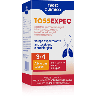 Tossexpec 0,4mg/Ml 120ml Xarope + Copo Dosador